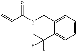 N-{[2-(1,1-difluoroethyl)phenyl]methyl}prop-2-enamide Structure