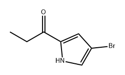 1-Propanone, 1-(4-bromo-1H-pyrrol-2-yl)- Struktur