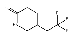 2-Piperidinone, 5-(2,2,2-trifluoroethyl)- 化学構造式