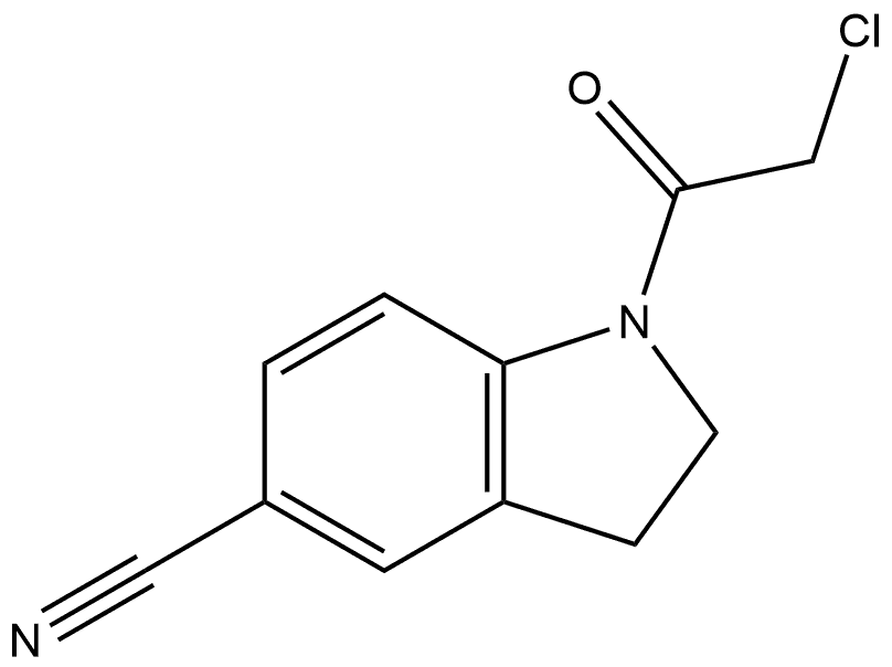 1-(2-Chloroacetyl)-2,3-dihydro-1H-indole-5-carbonitrile,2361697-20-1,结构式