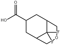 3-Oxabicyclo[3.3.1]nonane-7-carboxylic acid, 9,9-difluoro- 化学構造式