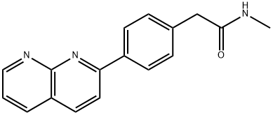 Benzeneacetamide, N-methyl-4-(1,8-naphthyridin-2-yl)-,2361972-29-2,结构式