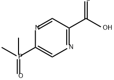 2-Pyrazinecarboxylic acid, 5-(dimethylphosphinyl)- Struktur