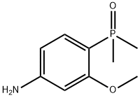 4-(Dimethylphosphinyl)-3-methoxybenzenamine Struktur