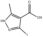 1H-Pyrazole-4-carboxylic acid, 3-iodo-5-methyl- Structure