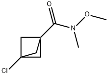 Bicyclo[1.1.1]pentane-1-carboxamide, 3-chloro-N-methoxy-N-methyl-,2363074-67-1,结构式