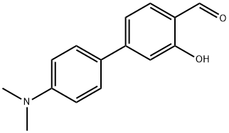 4'-(Dimethylamino)-3-hydroxy-[1,1'-biphenyl]-4-carbaldehyde Struktur