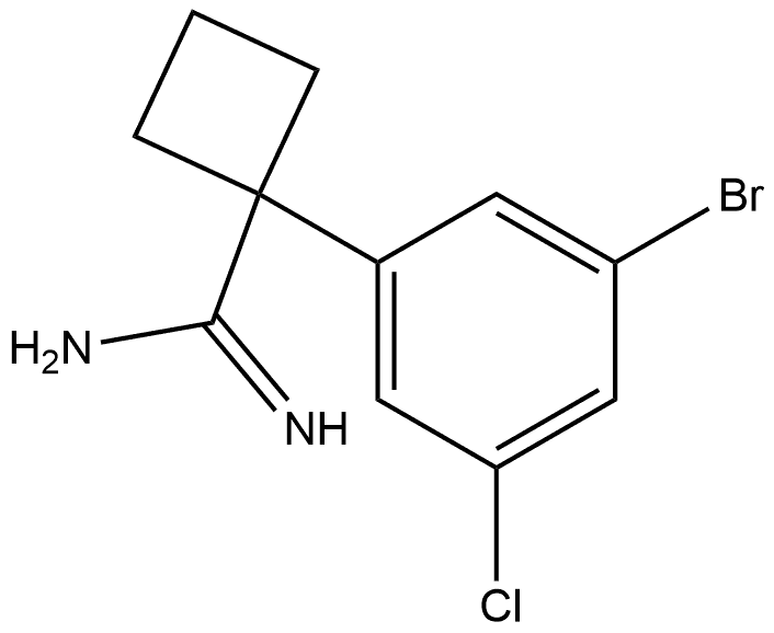 2364346-50-7 1-(3-Bromo-5-chlorophenyl)cyclobutanecarboximidamide