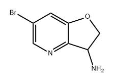 Furo[3,2-b]pyridin-3-amine, 6-bromo-2,3-dihydro- Structure
