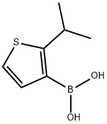(2-Isopropylthiophen-3-yl)boronic acid 化学構造式