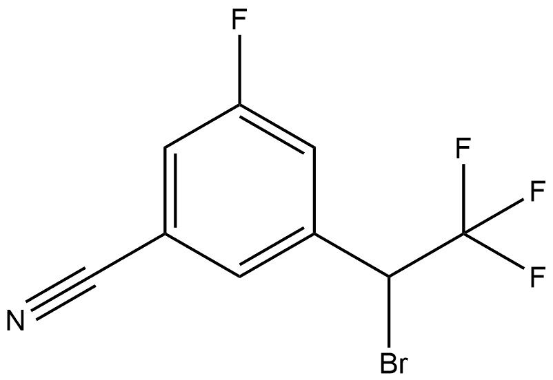 3-(1-Bromo-2,2,2-trifluoroethyl)-5-fluorobenzonitrile|