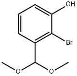 Phenol, 2-bromo-3-(dimethoxymethyl)- Struktur