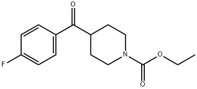 1-Piperidinecarboxylic acid, 4-(4-fluorobenzoyl)-, ethyl ester Structure