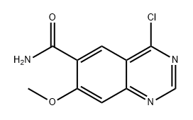 6-Quinazolinecarboxamide, 4-chloro-7-methoxy- Structure