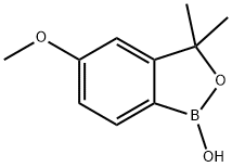 2,1-Benzoxaborole, 1,3-dihydro-1-hydroxy-5-methoxy-3,3-dimethyl- Structure