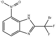 2-[Bromo(difluoro)methyl]-4-nitro-1H-benzimidazole Struktur