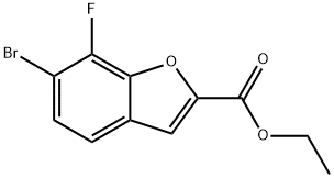 Ethyl 6-bromo-7-fluorobenzo[b]furan-2-carboxylate,2366994-40-1,结构式