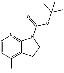 4-Iodo-7-azaindoline, NBOC protected 结构式