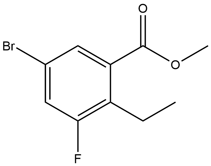 5-溴-2-乙基-3-氟苯甲酸甲酯, 2368206-47-5, 结构式