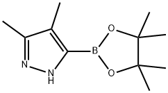 1H-Pyrazole, 3,4-dimethyl-5-(4,4,5,5-tetramethyl-1,3,2-dioxaborolan-2-yl)- Struktur