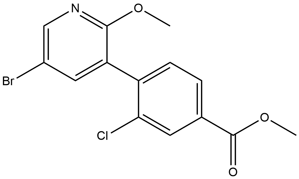 Methyl 4-(5-bromo-2-methoxy-3-pyridinyl)-3-chlorobenzoate|