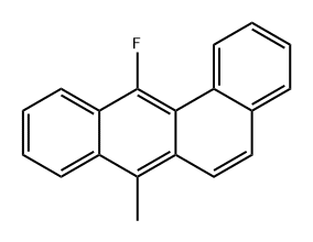 Benz[a]anthracene, 12-fluoro-7-methyl- Struktur