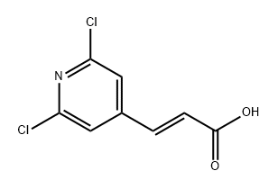 2-Propenoic acid, 3-(2,6-dichloro-4-pyridinyl)-, (2E)- Structure