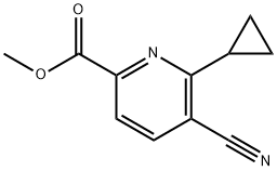 5-氰基-6-环丙基吡啶甲酸甲酯 结构式