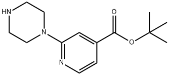 2-Piperazin-1-yl-isonicotinic acid tert-butyl ester Structure