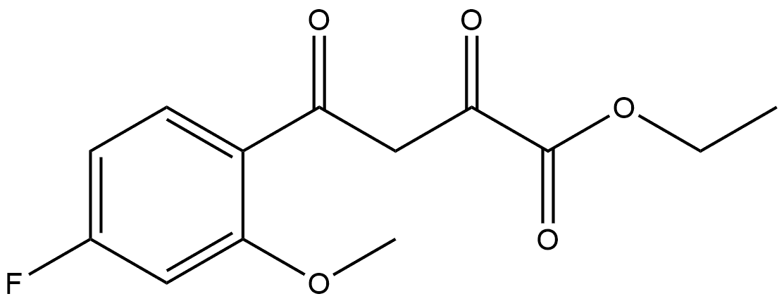 4-(4-氟-2-甲氧基苯基)-2,4-二氧代丁酸乙酯,2368871-95-6,结构式