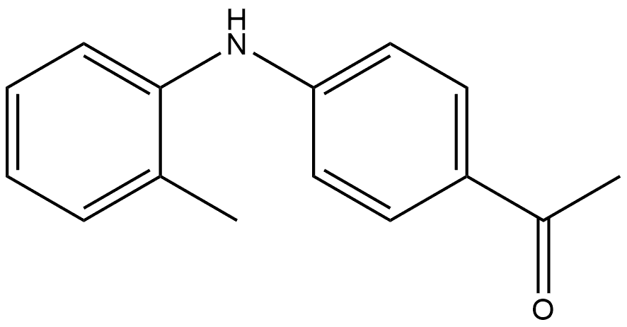 1-[4-[(2-Methylphenyl)amino]phenyl]ethanone,23689-00-1,结构式
