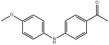 Ethanone, 1-[4-[(4-methoxyphenyl)amino]phenyl]- Struktur