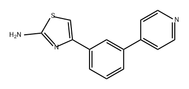 4-(3-(吡啶-4-基)苯基)噻唑-2-胺,2368903-83-5,结构式