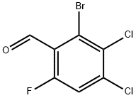 2-溴-3,4-二氯-6-氟苯甲醛, 2368910-21-6, 结构式