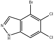 4-Bromo-5,6-dichloro-1H-indazole Struktur