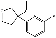 2-bromo-6-(3-methoxytetrahydrofuran-3-yl)pyridine Structure