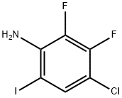 Benzenamine, 4-chloro-2,3-difluoro-6-iodo- Struktur