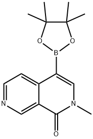 2,7-Naphthyridin-1(2H)-one, 2-methyl-4-(4,4,5,5-tetramethyl-1,3,2-dioxaborolan-2-yl)-,2369067-97-8,结构式