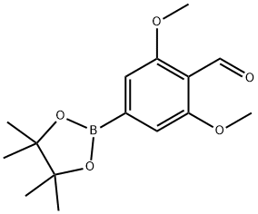 Benzaldehyde, 2,6-dimethoxy-4-(4,4,5,5-tetramethyl-1,3,2-dioxaborolan-2-yl)-|2,6-二甲氧基-4-(4,4,5,5-四甲基-1,3,2-二氧苯甲醛-2-基)苯甲醛