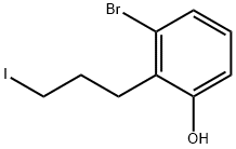 Phenol, 3-bromo-2-(3-iodopropyl)- Struktur