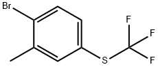 1-Bromo-2-methyl-4-[(trifluoromethyl)thio]benzene Structure