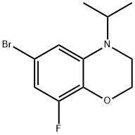 2H-1,4-Benzoxazine, 6-bromo-8-fluoro-3,4-dihydro-4-(1-methylethyl)-|6-溴-8-氟-4-异丙基-3,4-二氢-2H-苯并[B][1,4]噁嗪