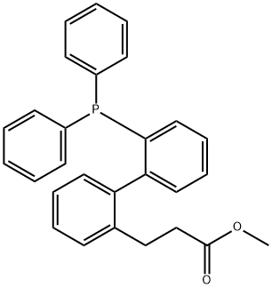 methyl 3-(2'-(diphenylphosphanyl)-[1,1'-biphenyl]-2-yl)propanoate 结构式