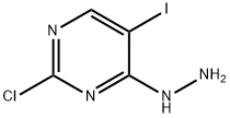 Pyrimidine, 2-chloro-4-hydrazinyl-5-iodo- Struktur