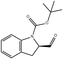 (R)-2-甲酰吲哚啉-1-羧酸叔丁酯, 2374233-26-6, 结构式