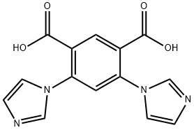 1,3-Benzenedicarboxylic acid, 4,6-di-1H-imidazol-1-yl- Structure