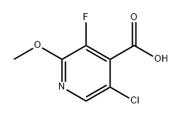 5-Chloro-3-fluoro-2-methoxyisonicotinic acid 结构式