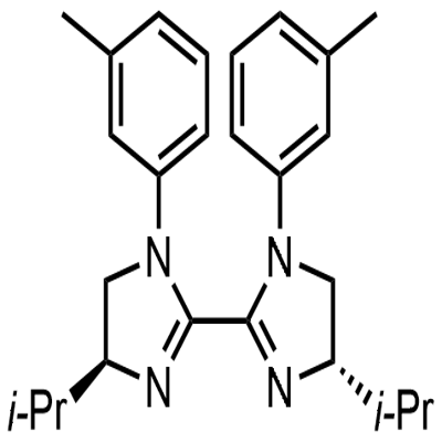 2,2'-Bi-1H-imidazole, 4,4',5,5'-tetrahydro-4,4'-bis(1-methylethyl)-1,1'-bis(3-methylphenyl)-, (4S,4'S)- 化学構造式