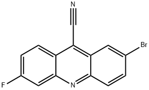 2-Bromo-6-fluoroacridine-9-carbonitrile Structure