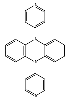 5,10-二(吡啶-4-基)-5,10-二氢吩嗪 结构式